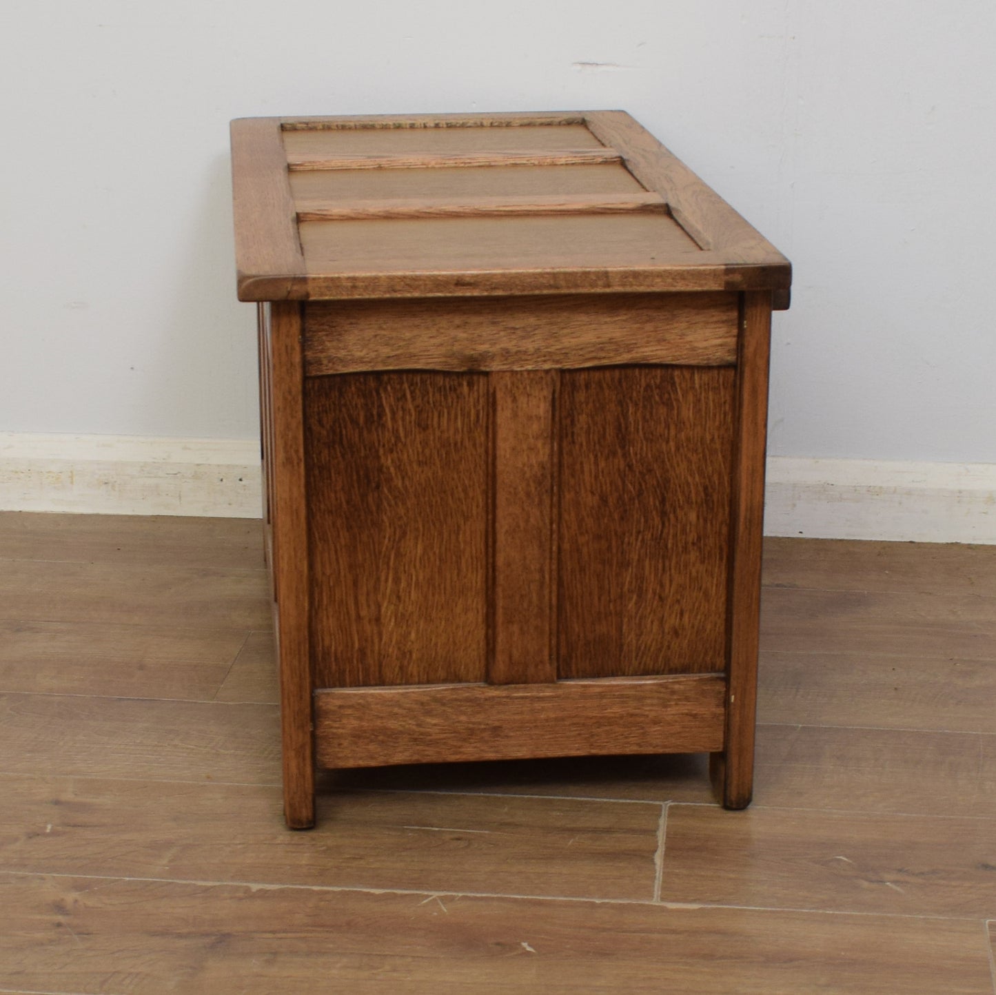 Carved Oak Blanket Box