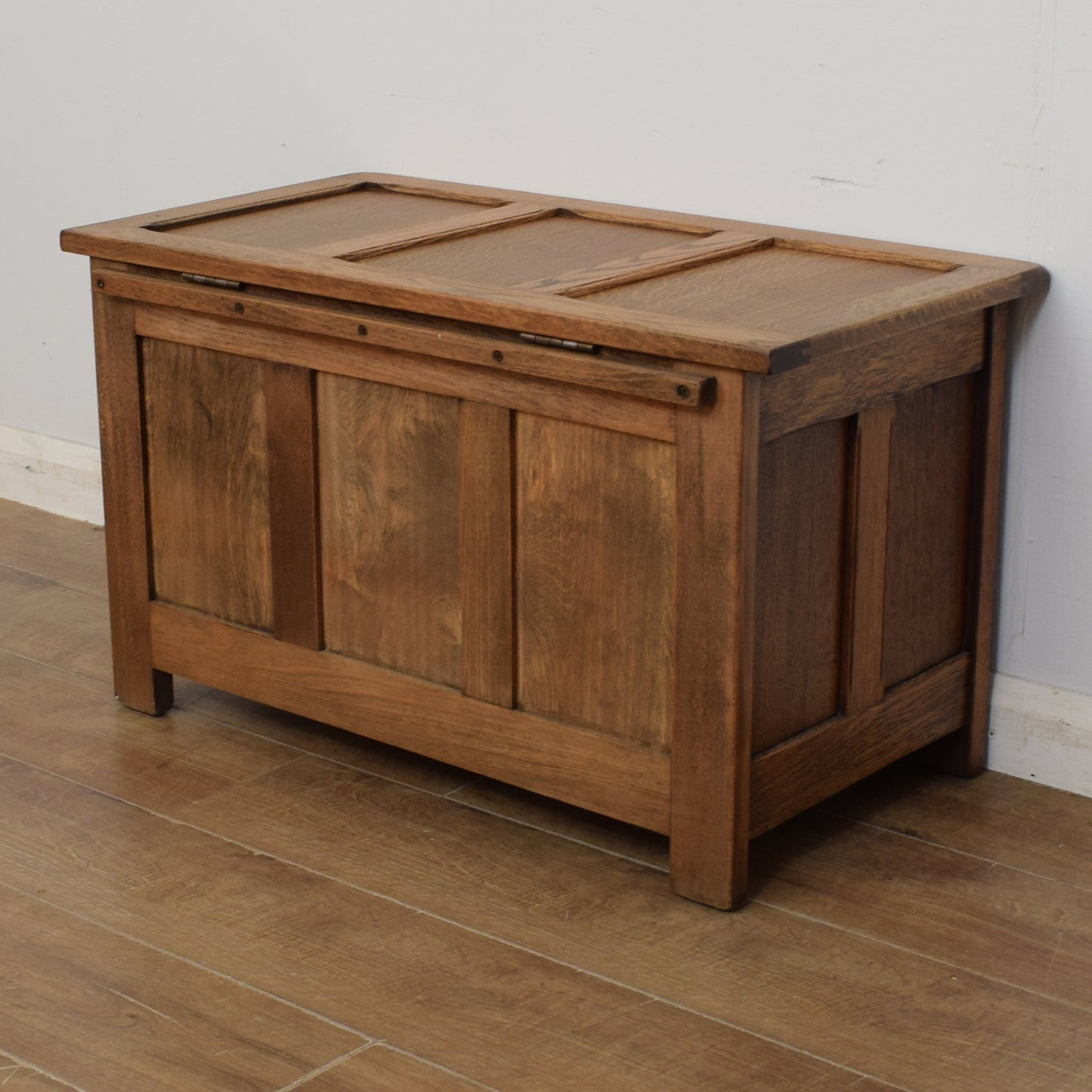 Carved Oak Blanket Box
