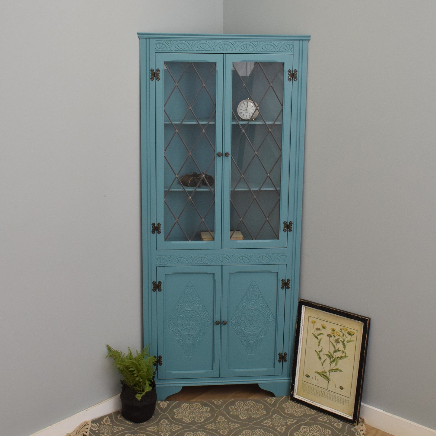 Painted Corner Cabinet