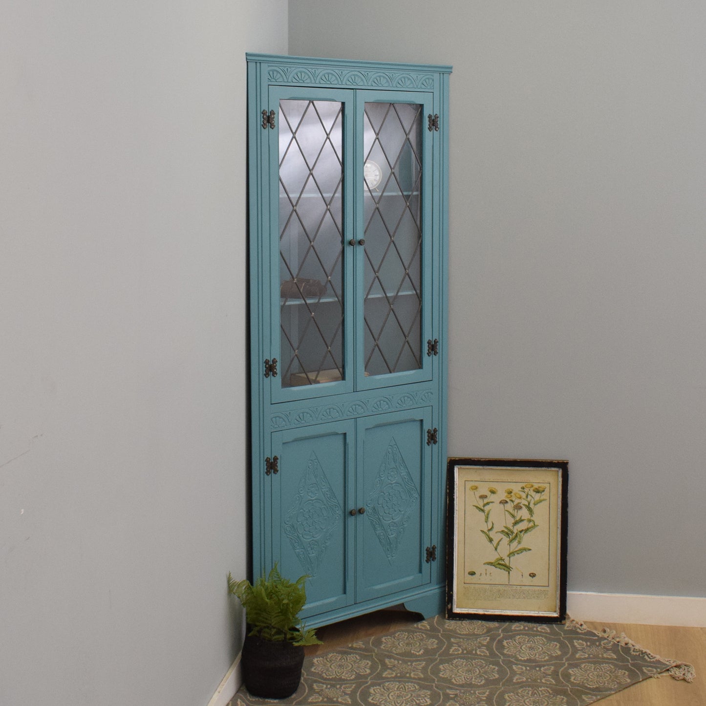 Painted Corner Cabinet