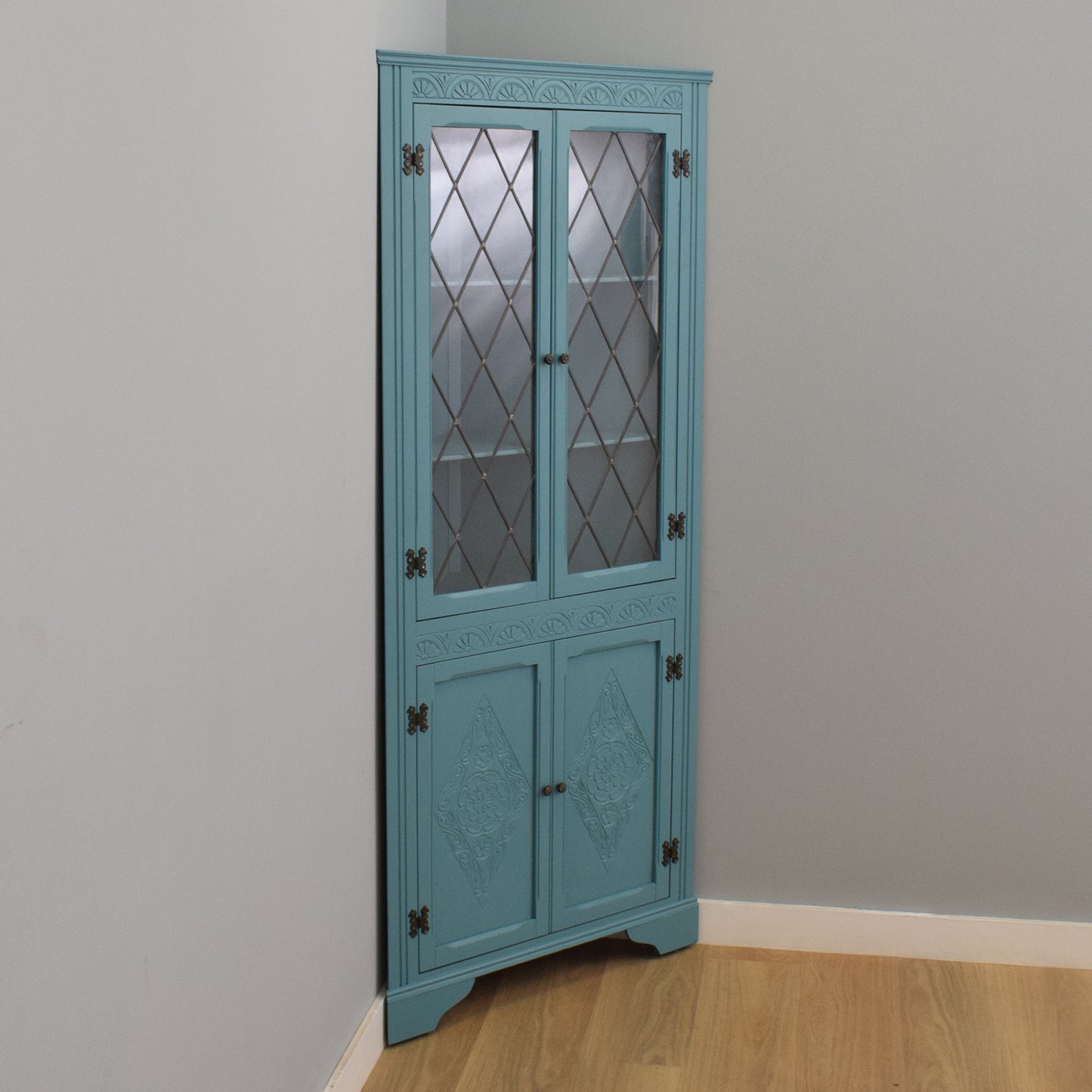 Painted Corner Cabinet
