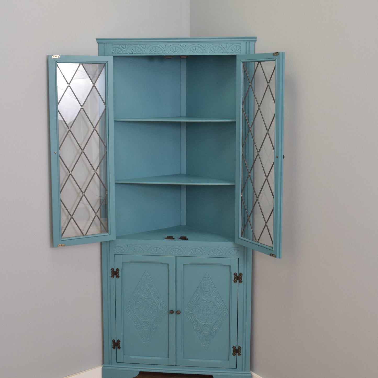 Painted Corner Cabinet