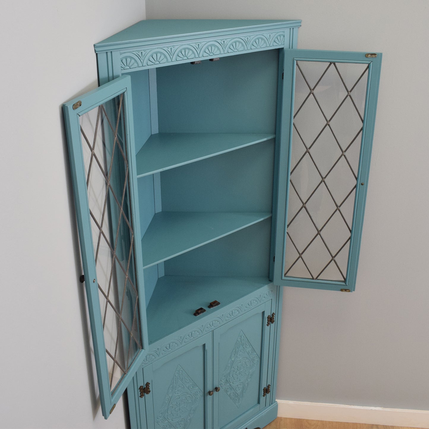 Painted Corner Cabinet
