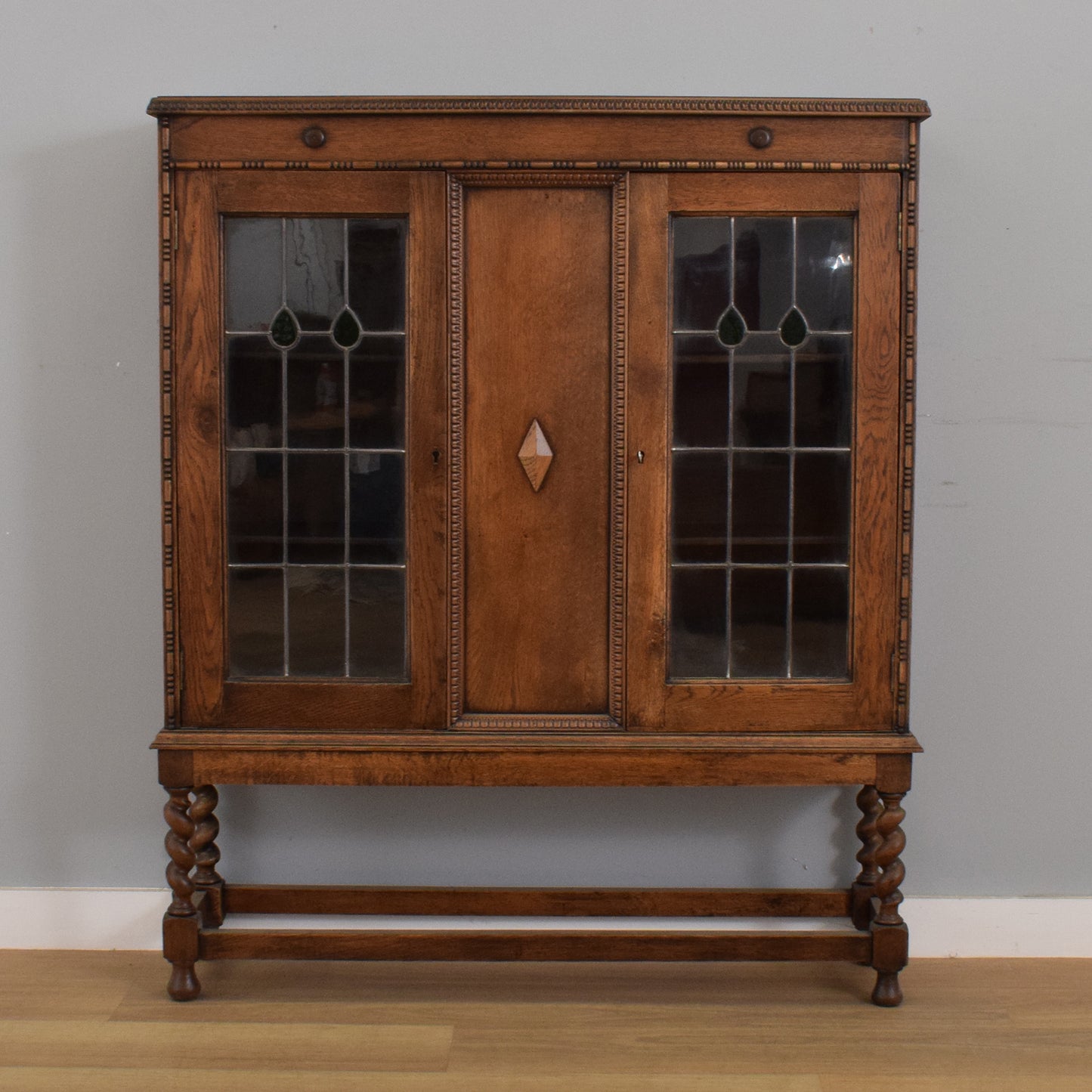 Glazed Oak Cabinet