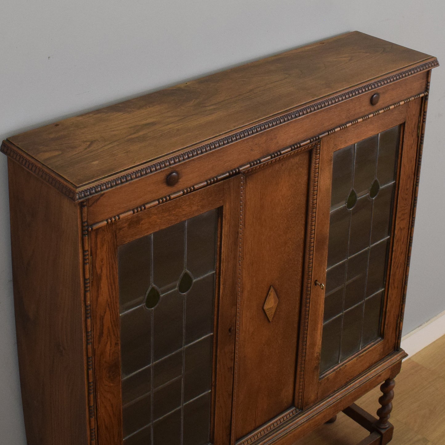 Glazed Oak Cabinet