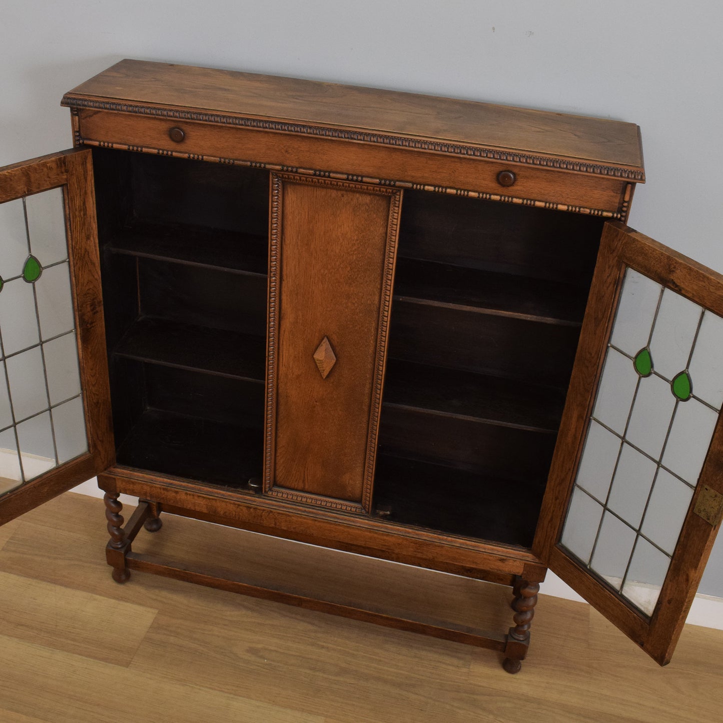 Glazed Oak Cabinet