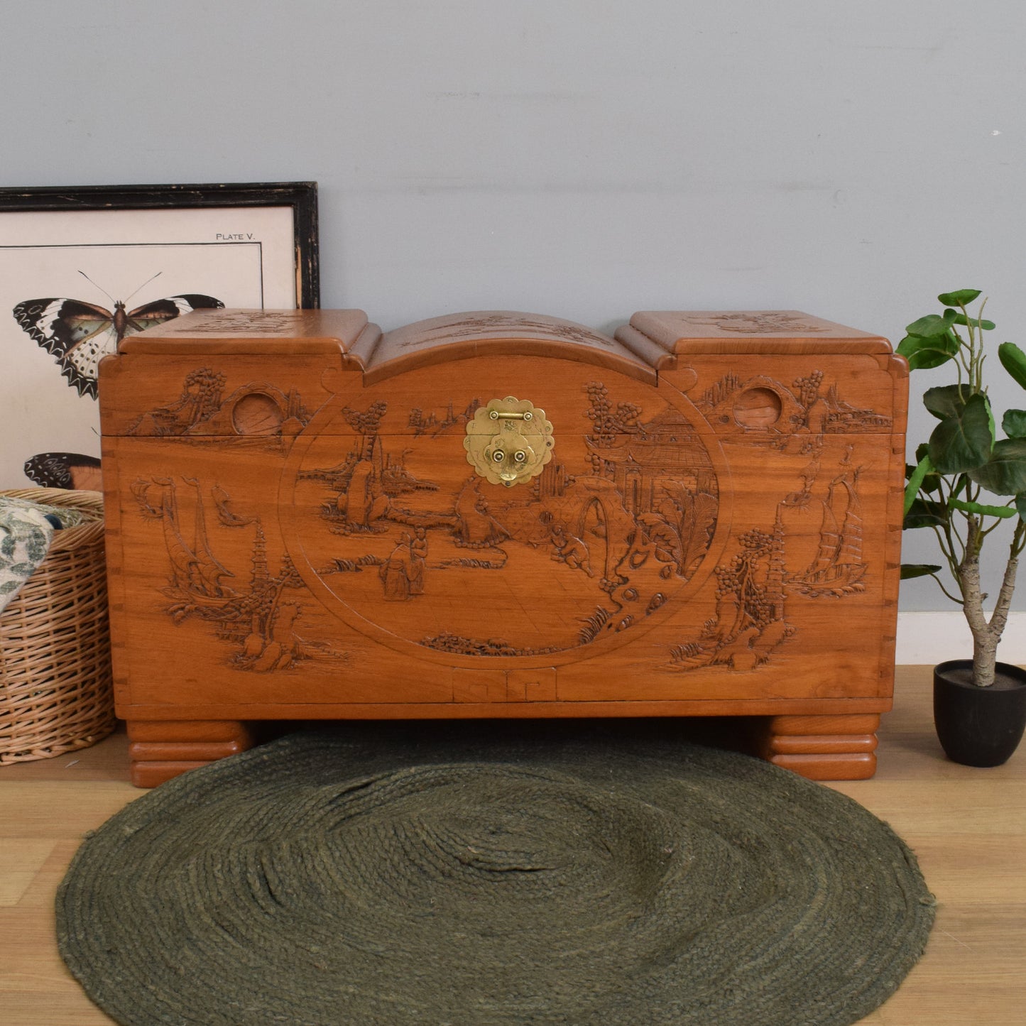Restored Camphor Blanket Box