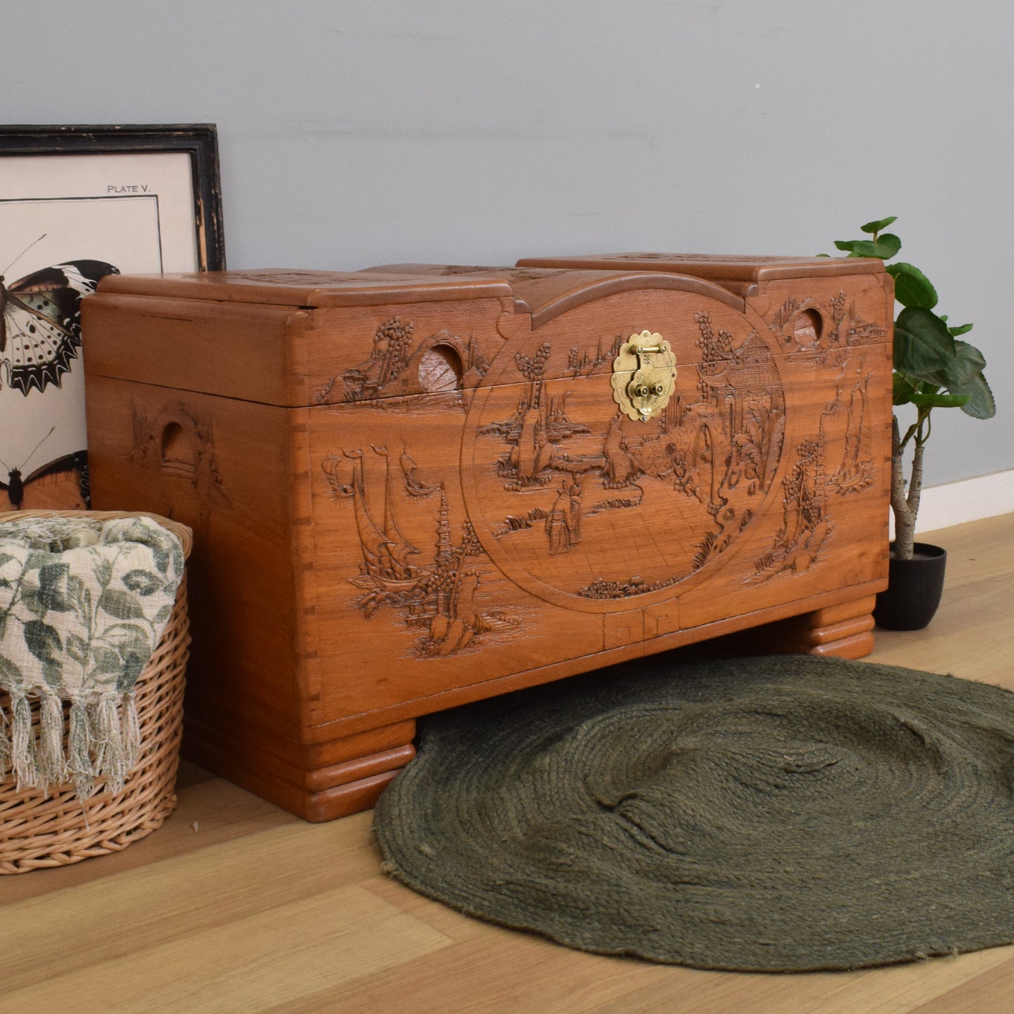 Restored Camphor Blanket Box