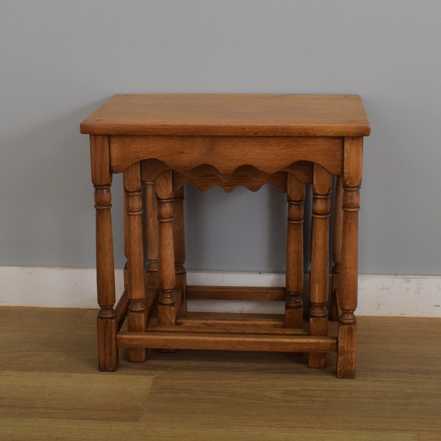 Refinished Oak Nest of Tables