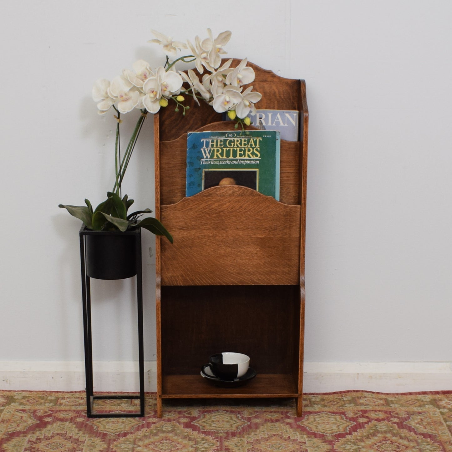 Oak Magazine Rack