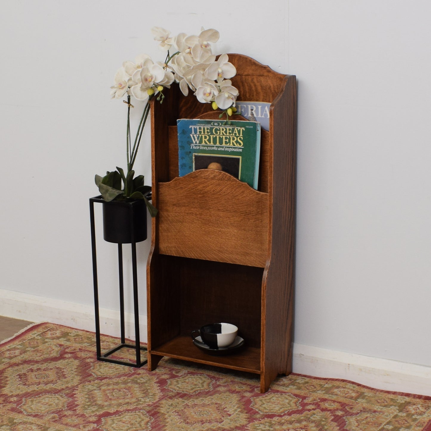 Oak Magazine Rack