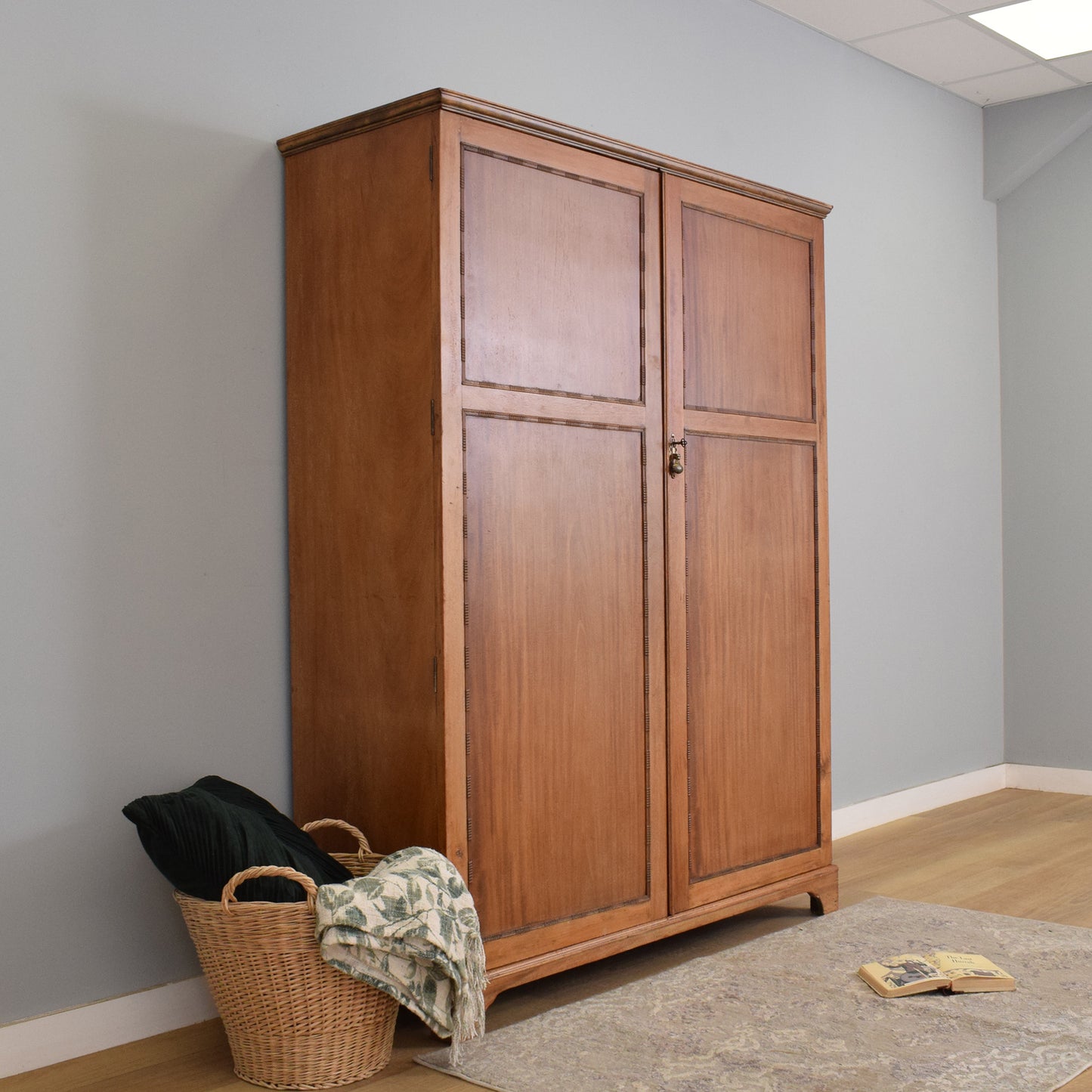 Mahogany Double Wardrobe