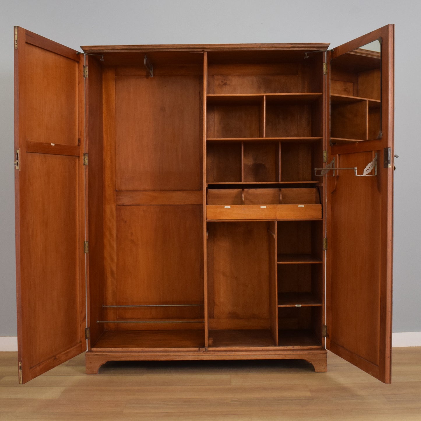 Mahogany Double Wardrobe