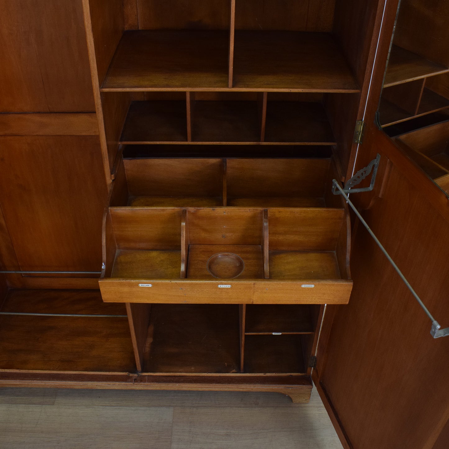 Mahogany Double Wardrobe