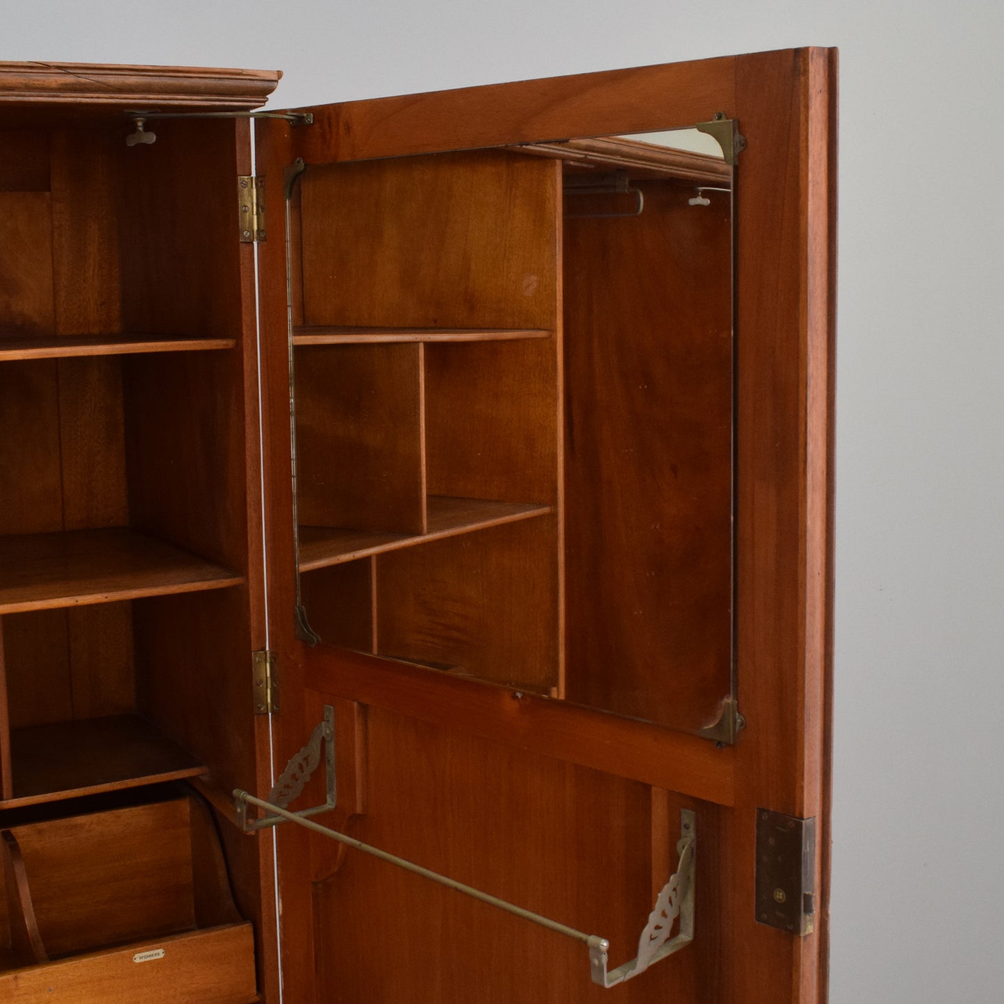Mahogany Double Wardrobe
