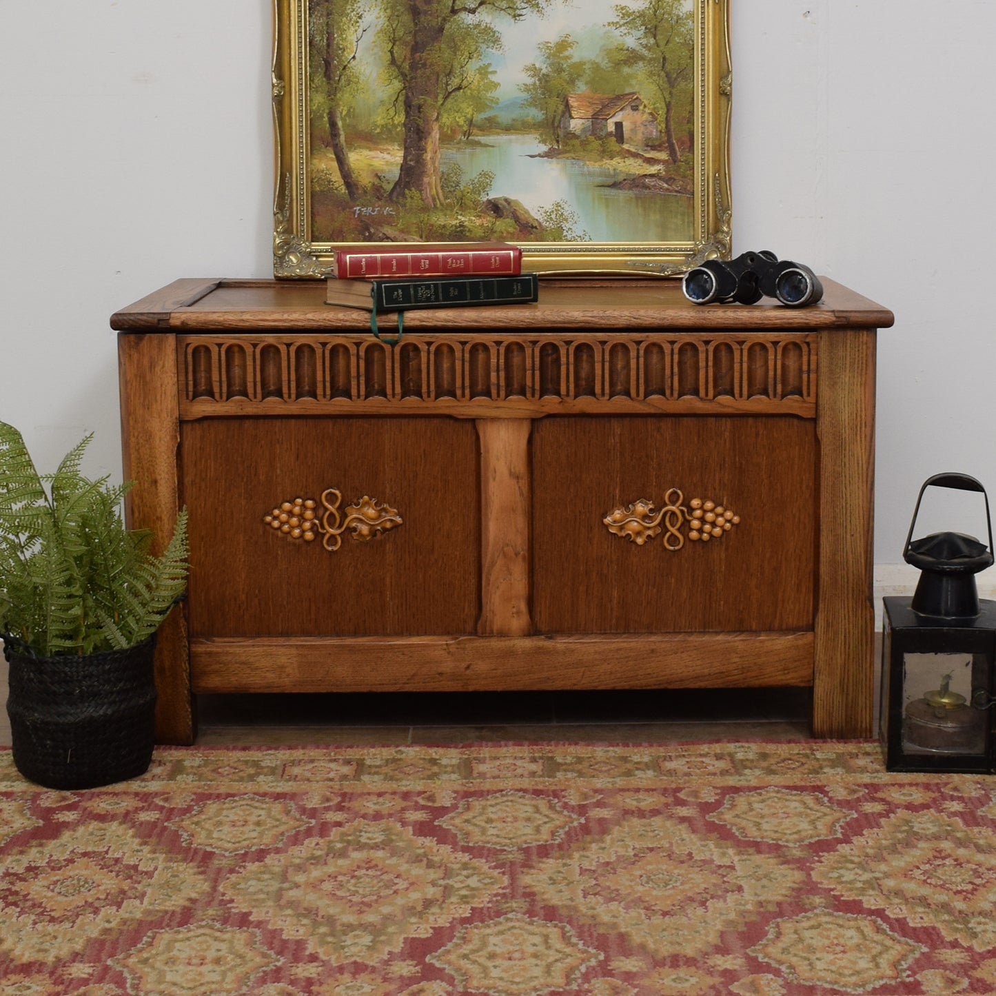 Restored Oak Blanket Box