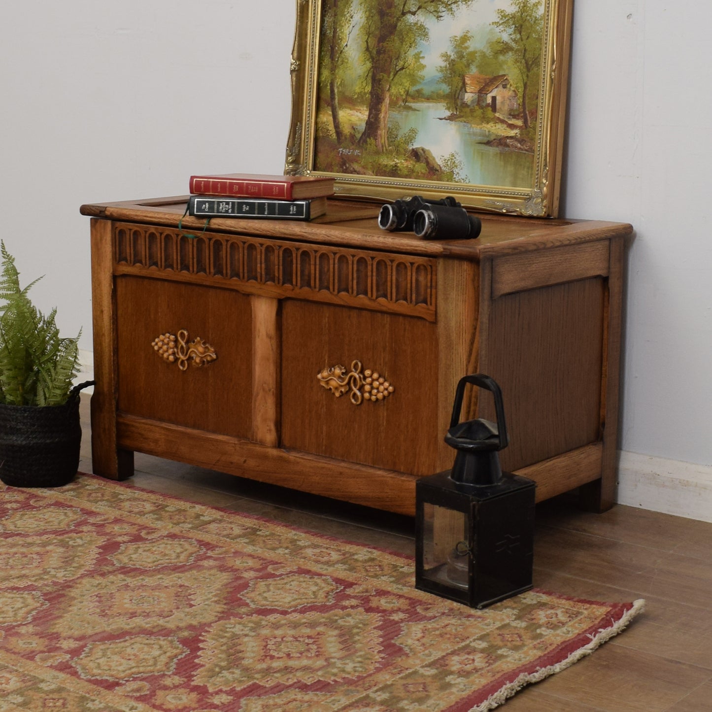 Restored Oak Blanket Box