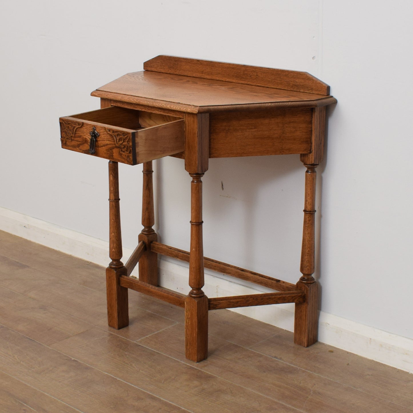 Restored Oak Console Table