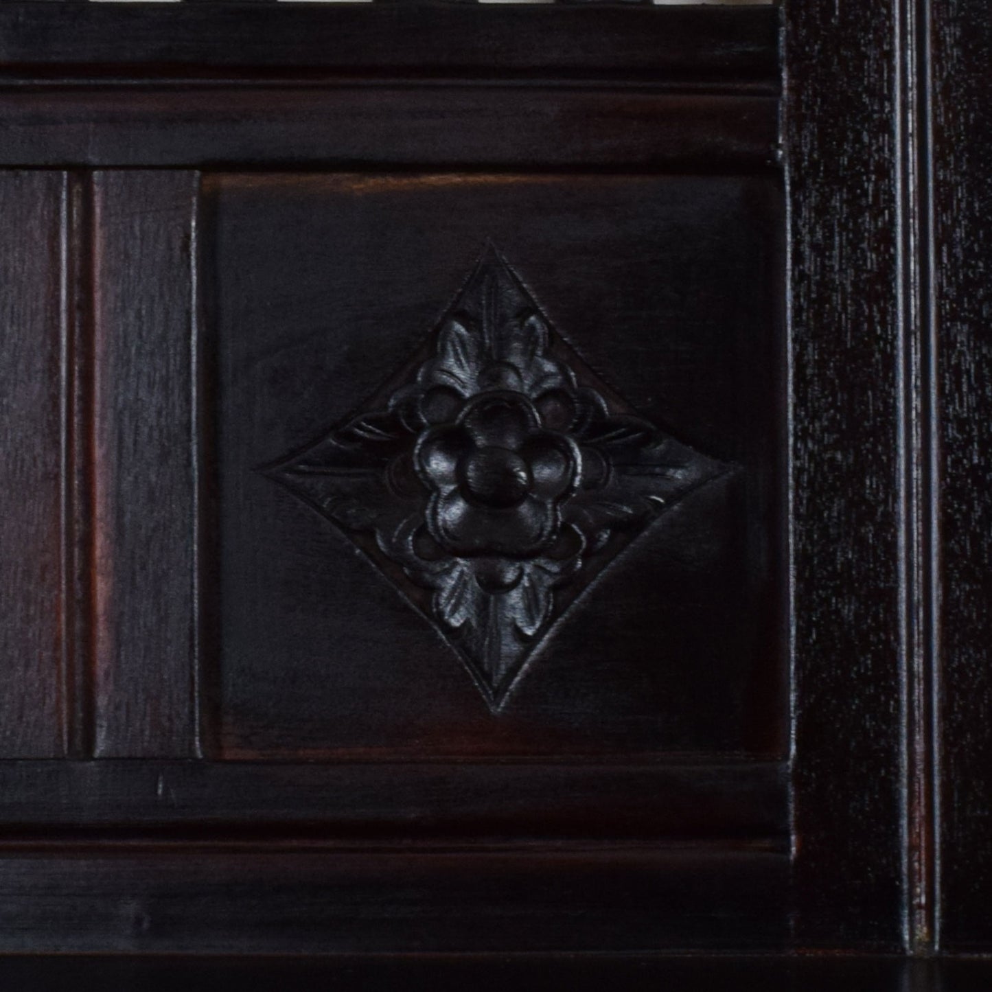 Carved Mirrored Hall Stand