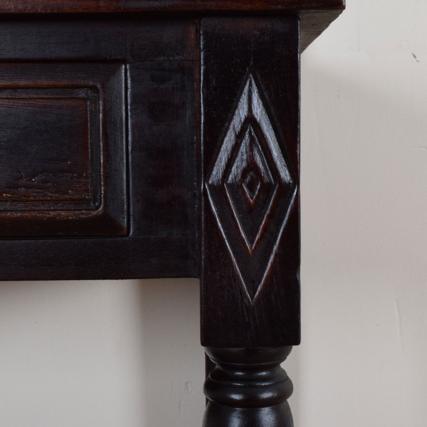 Carved Mirrored Hall Stand