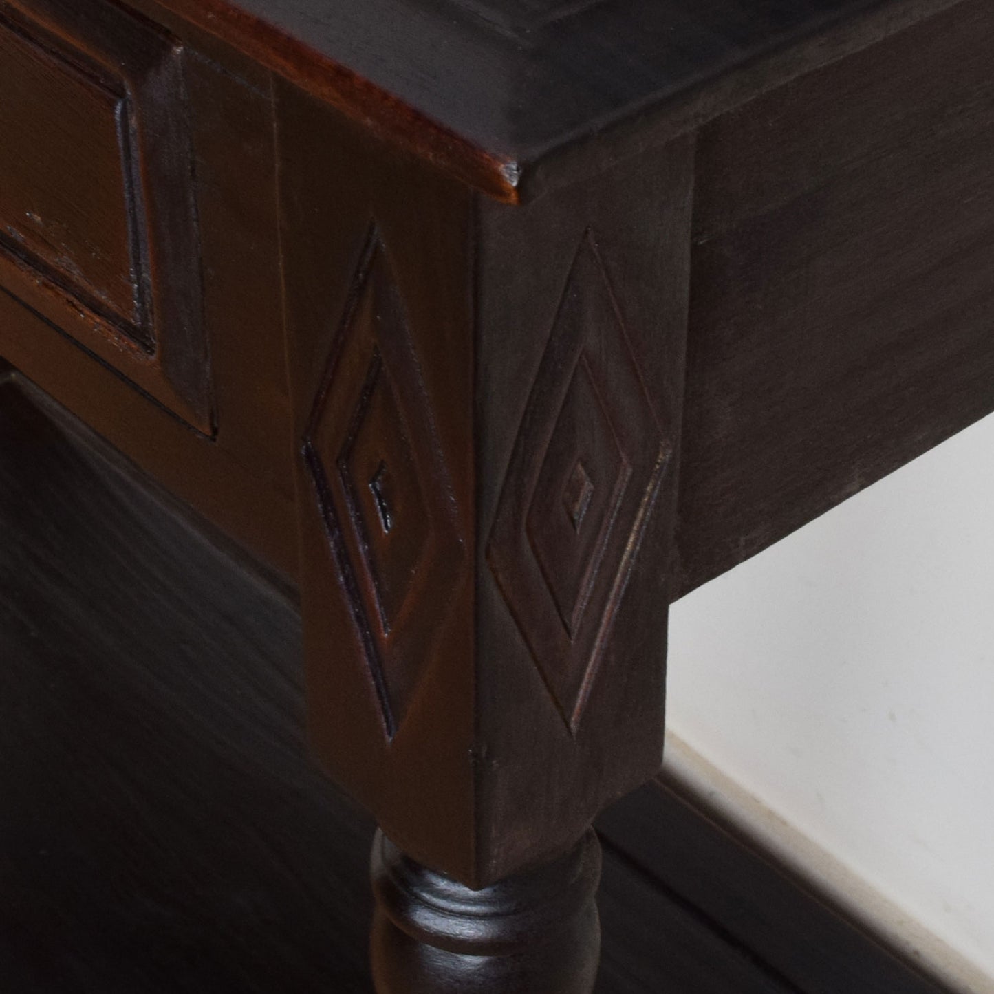 Carved Mirrored Hall Stand