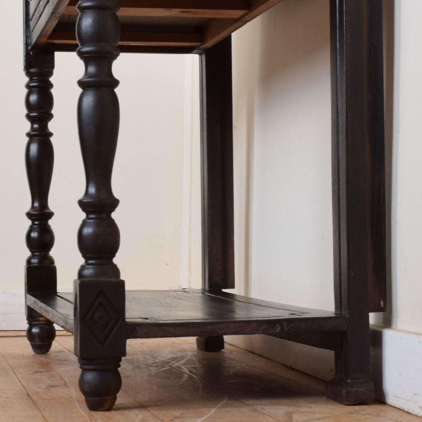 Carved Mirrored Hall Stand