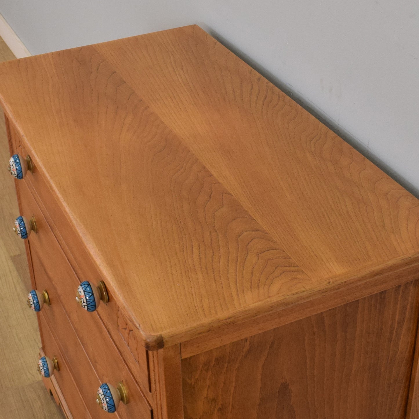 Small Restored Oak Chest of Drawers