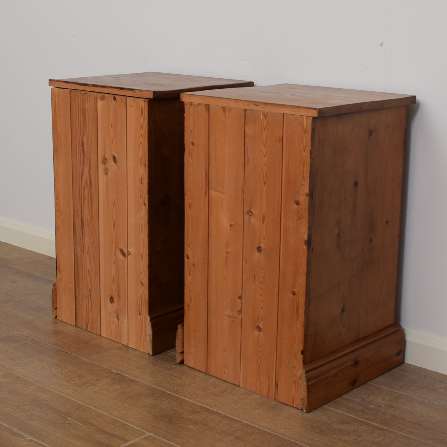 Pair Of Pine Bedsides