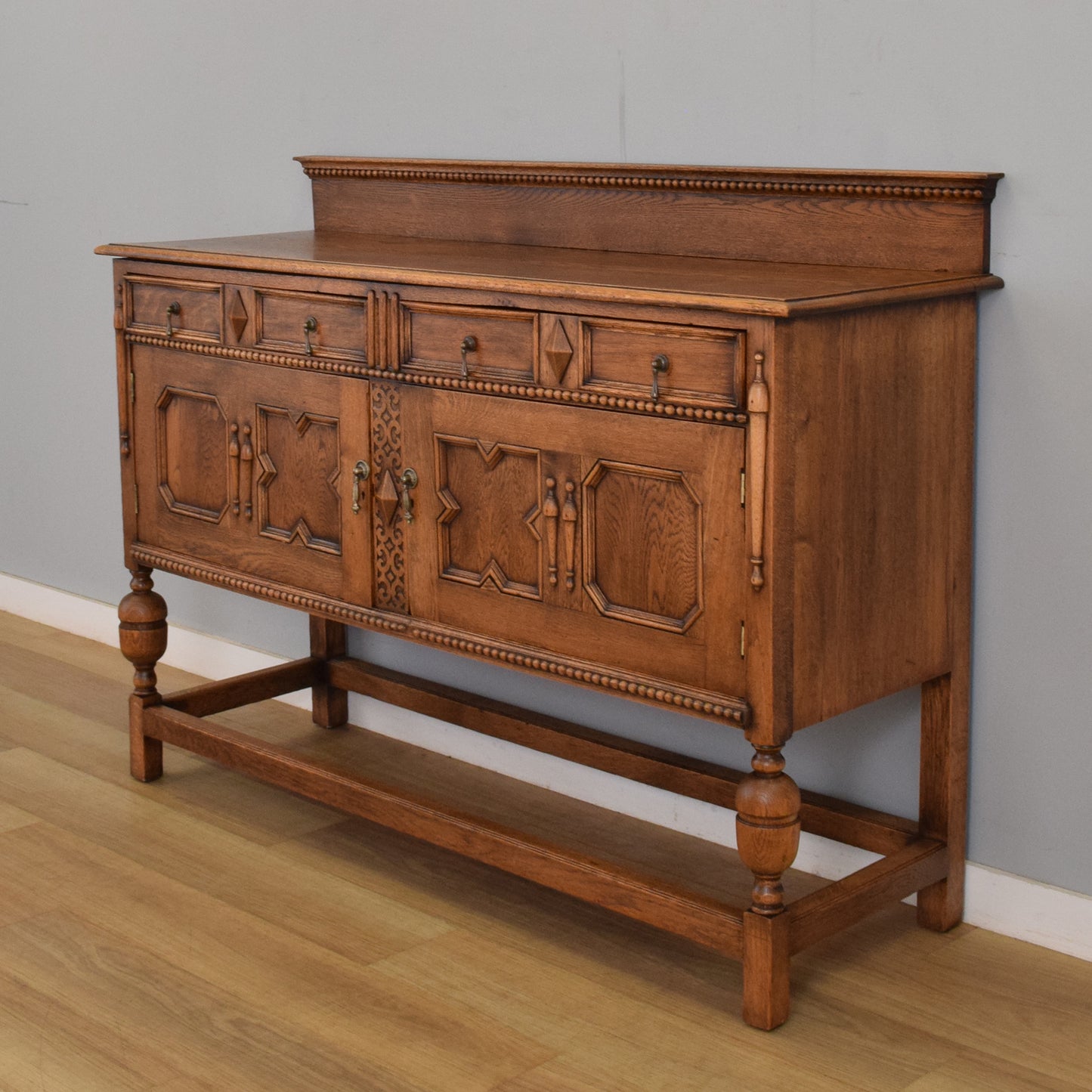 Carved Oak Sideboard