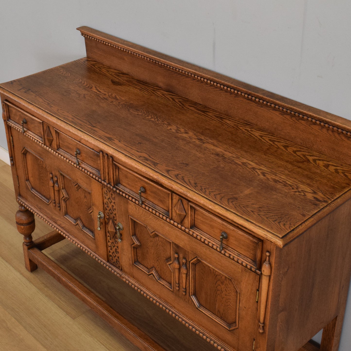 Carved Oak Sideboard