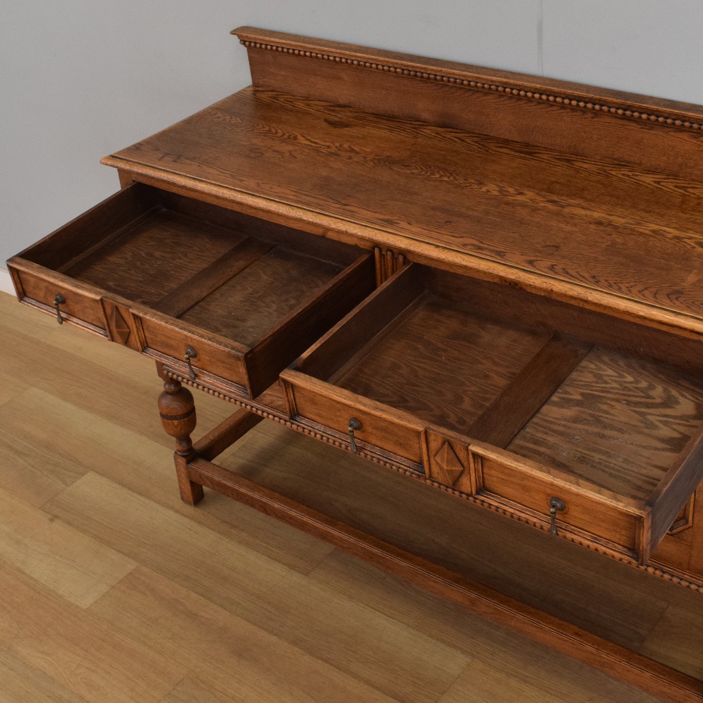 Carved Oak Sideboard