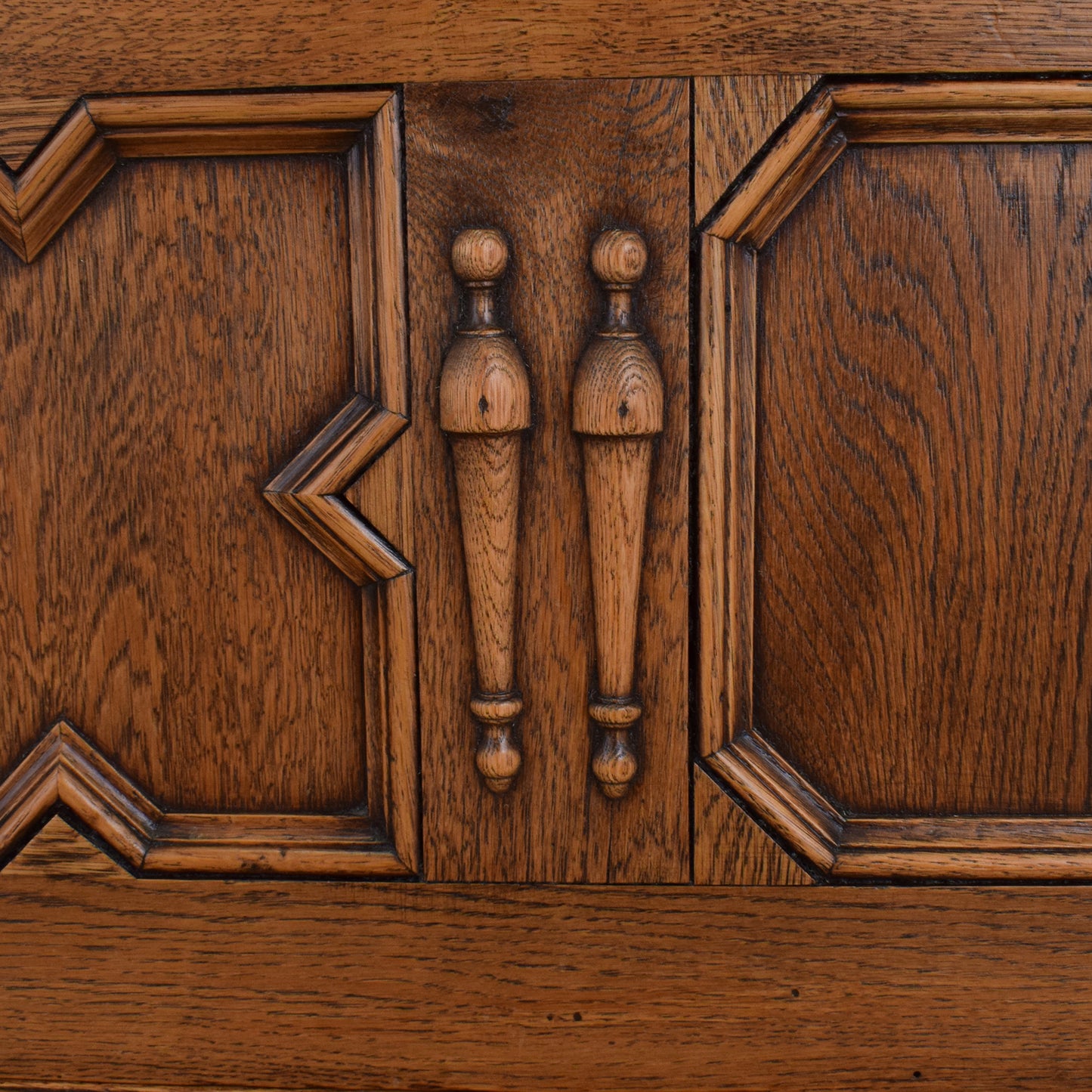 Carved Oak Sideboard