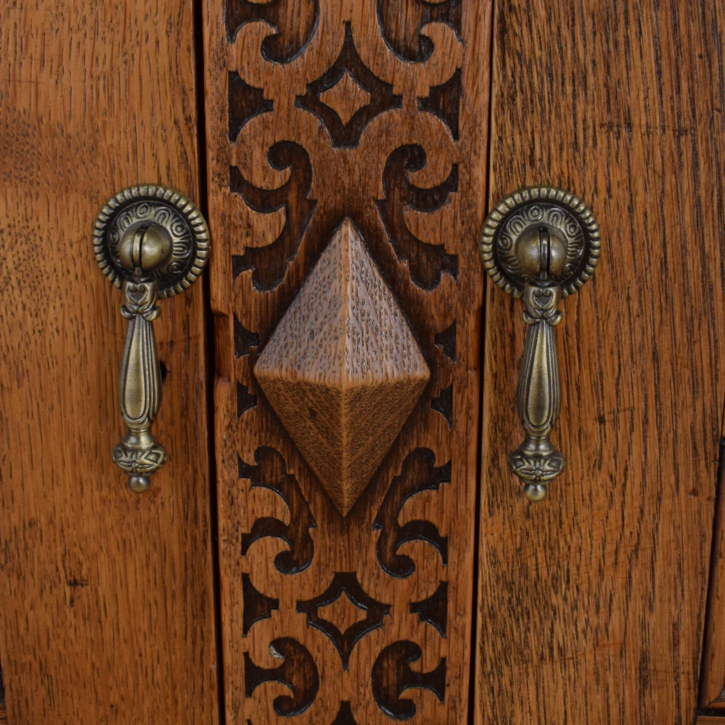 Carved Oak Sideboard