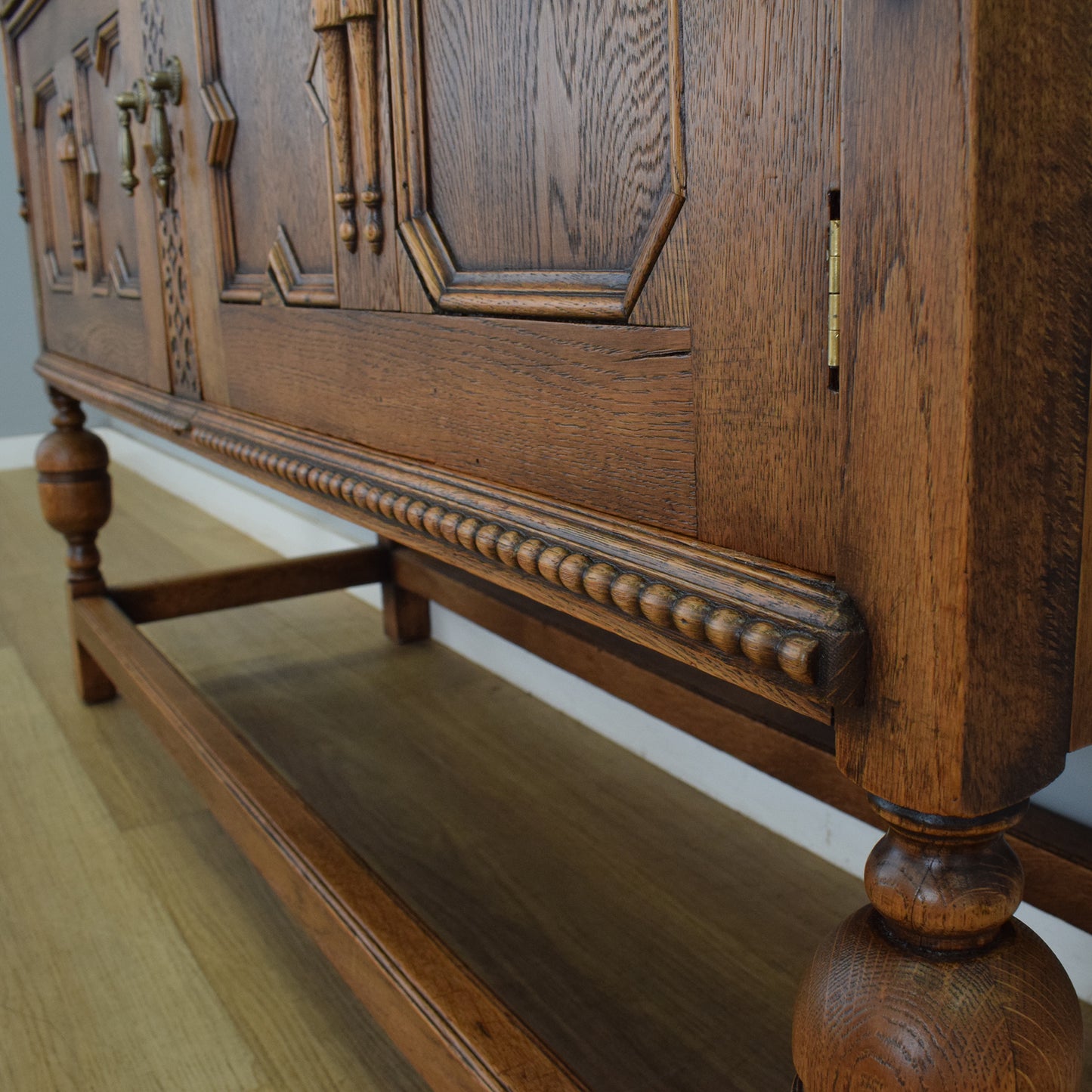 Carved Oak Sideboard