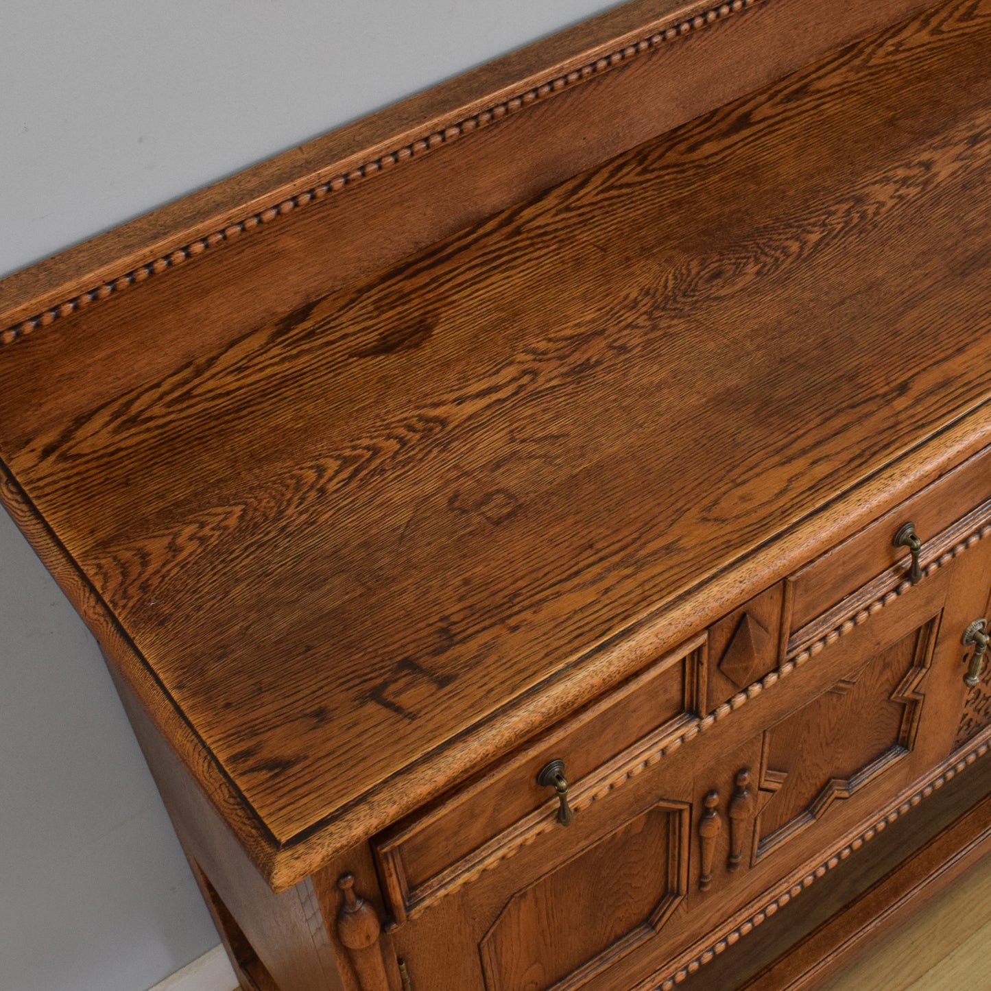 Carved Oak Sideboard