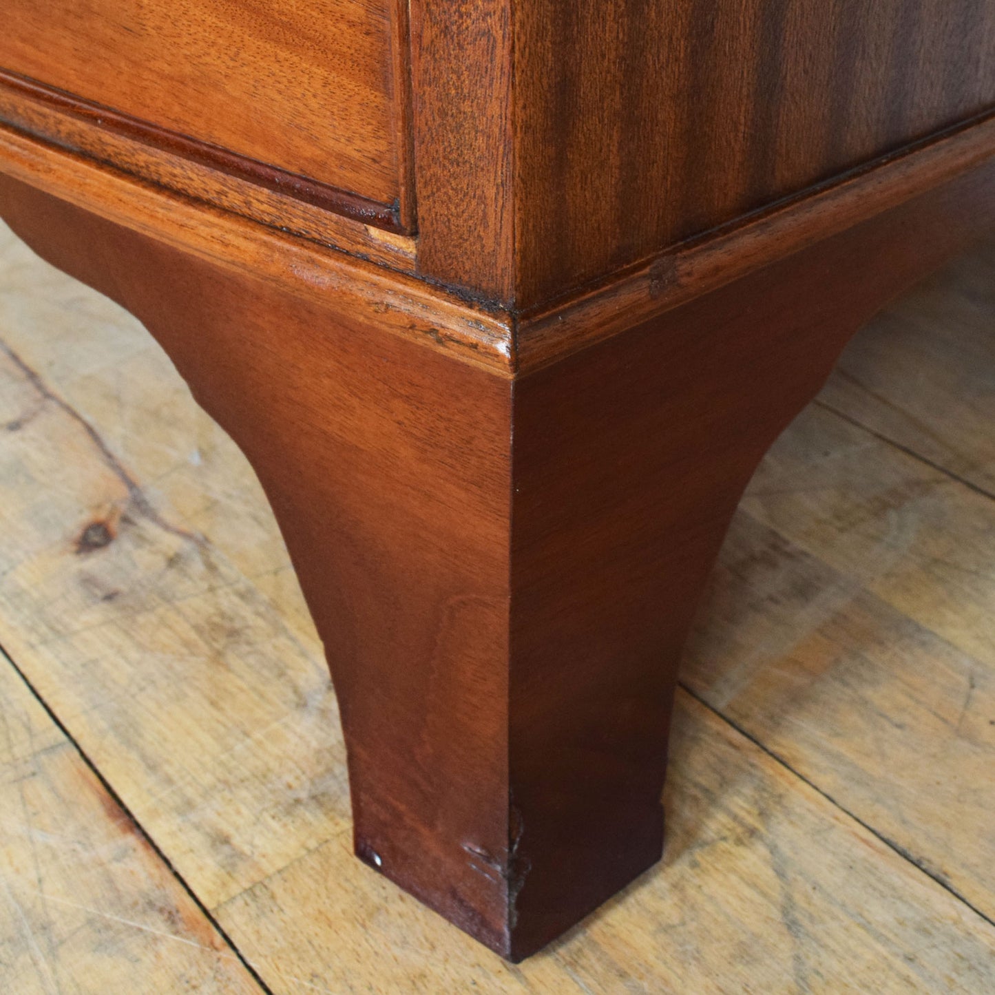 Restored Bow Fronted Chest of Drawers