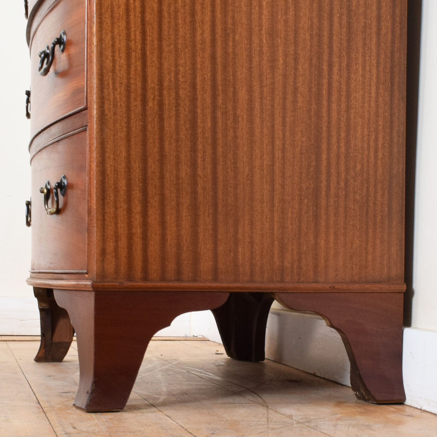 Restored Bow Fronted Chest of Drawers