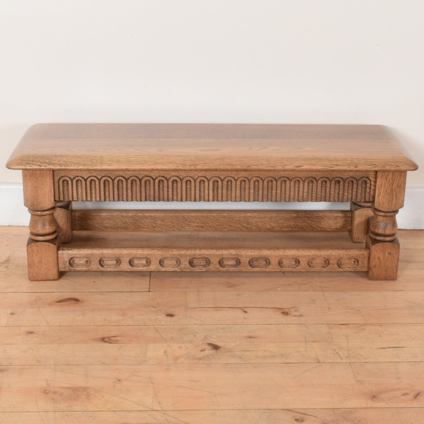 Carved Oak Coffee Table