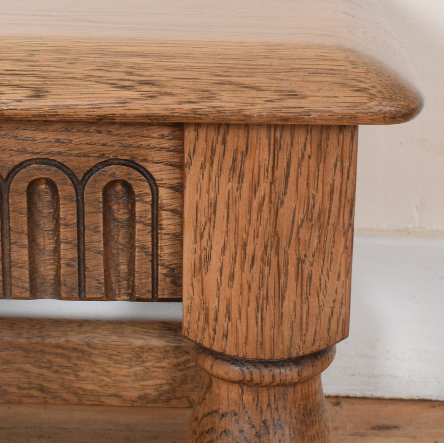 Carved Oak Coffee Table
