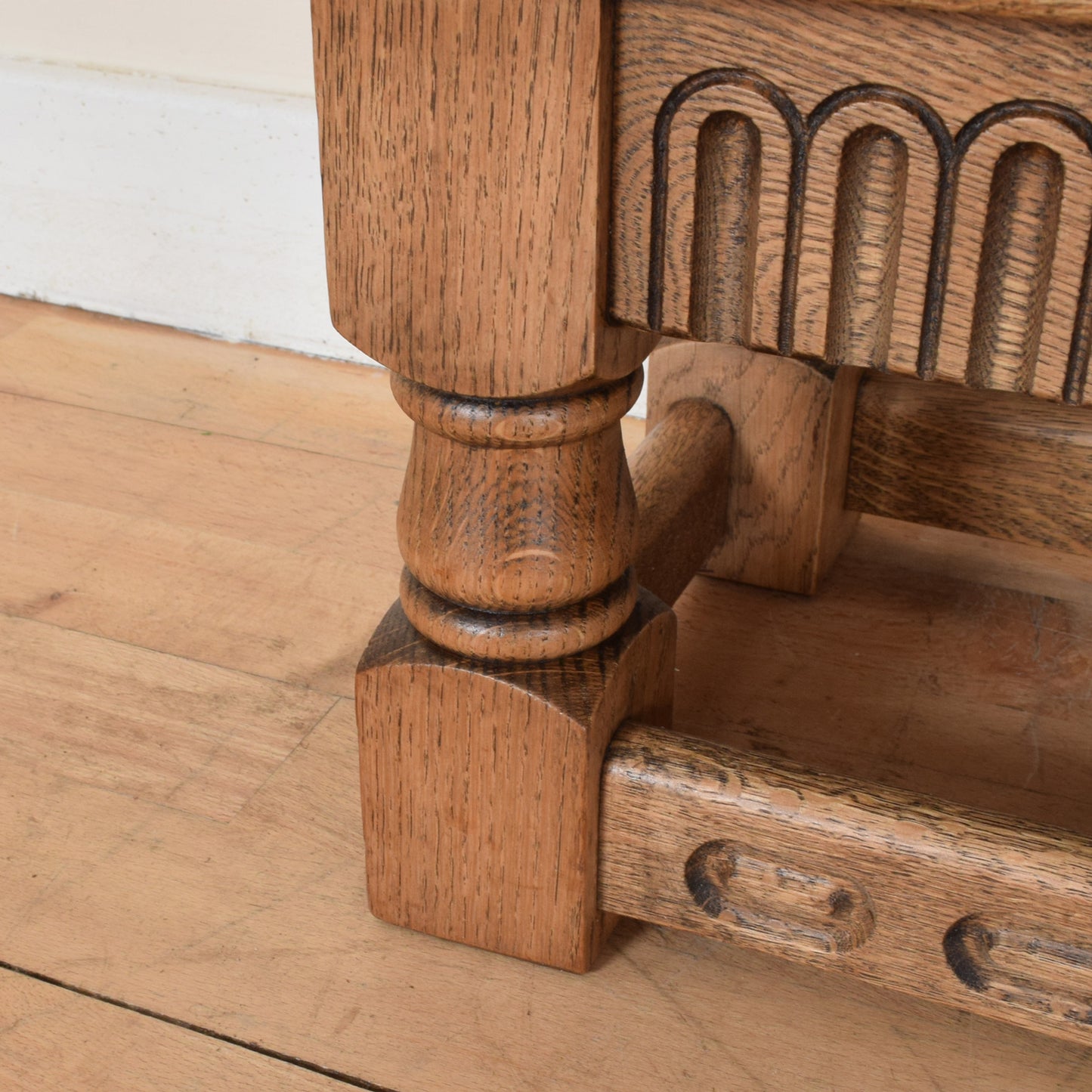 Carved Oak Coffee Table