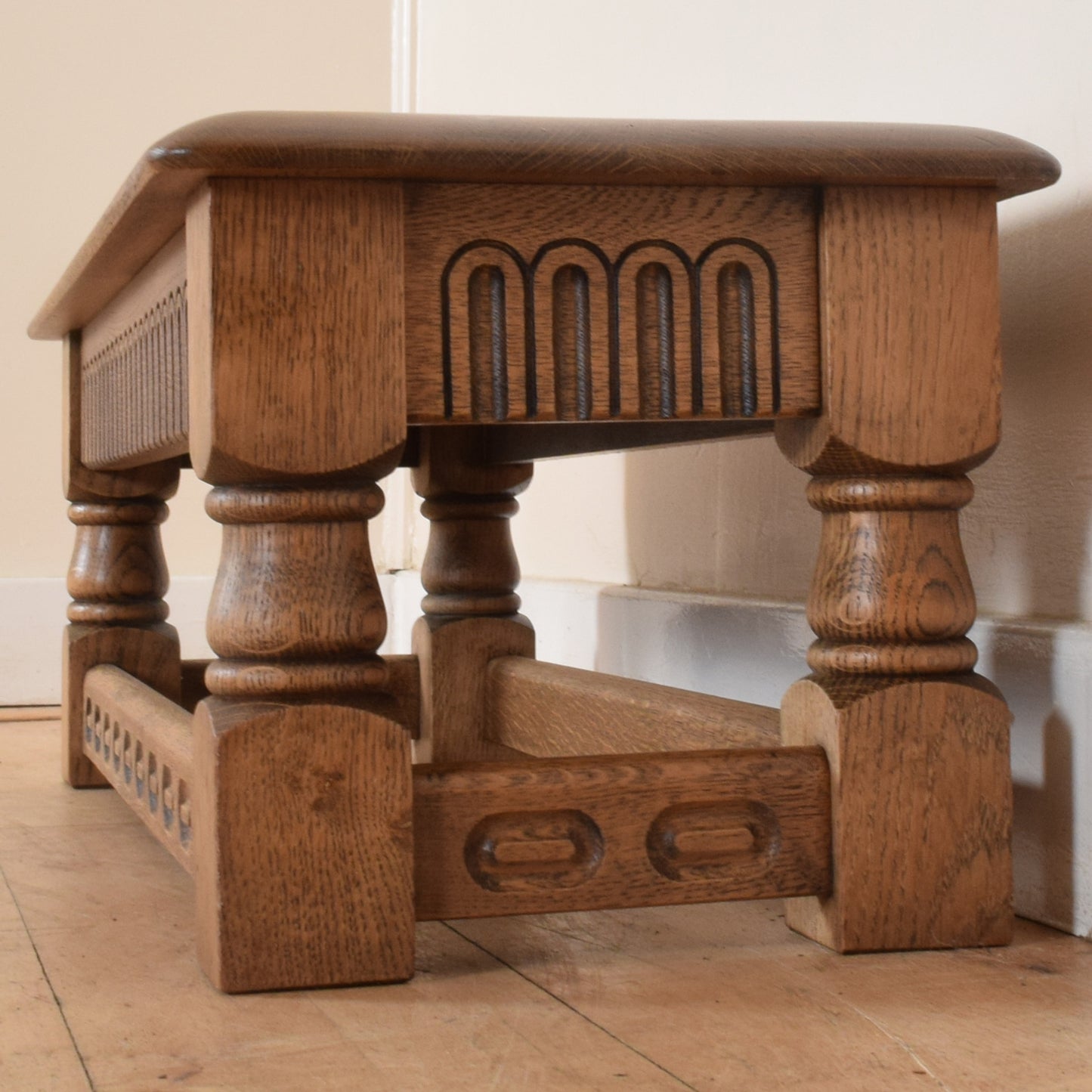Carved Oak Coffee Table
