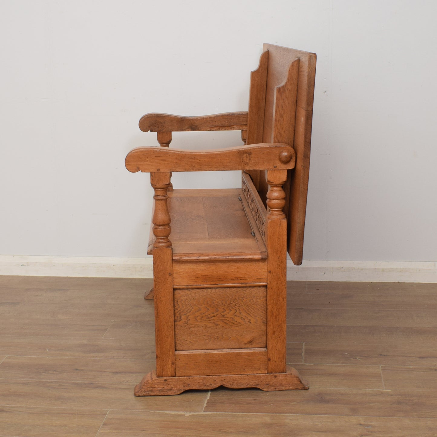 Restored Oak Monks Bench