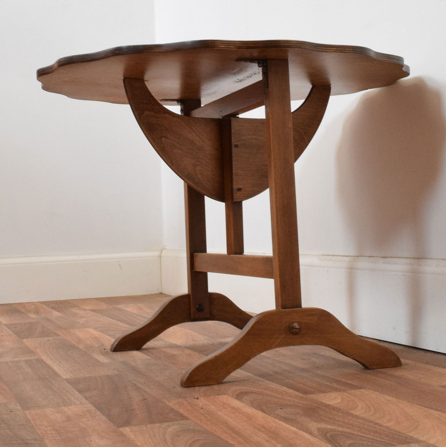 Tilt Top Oak Side Table