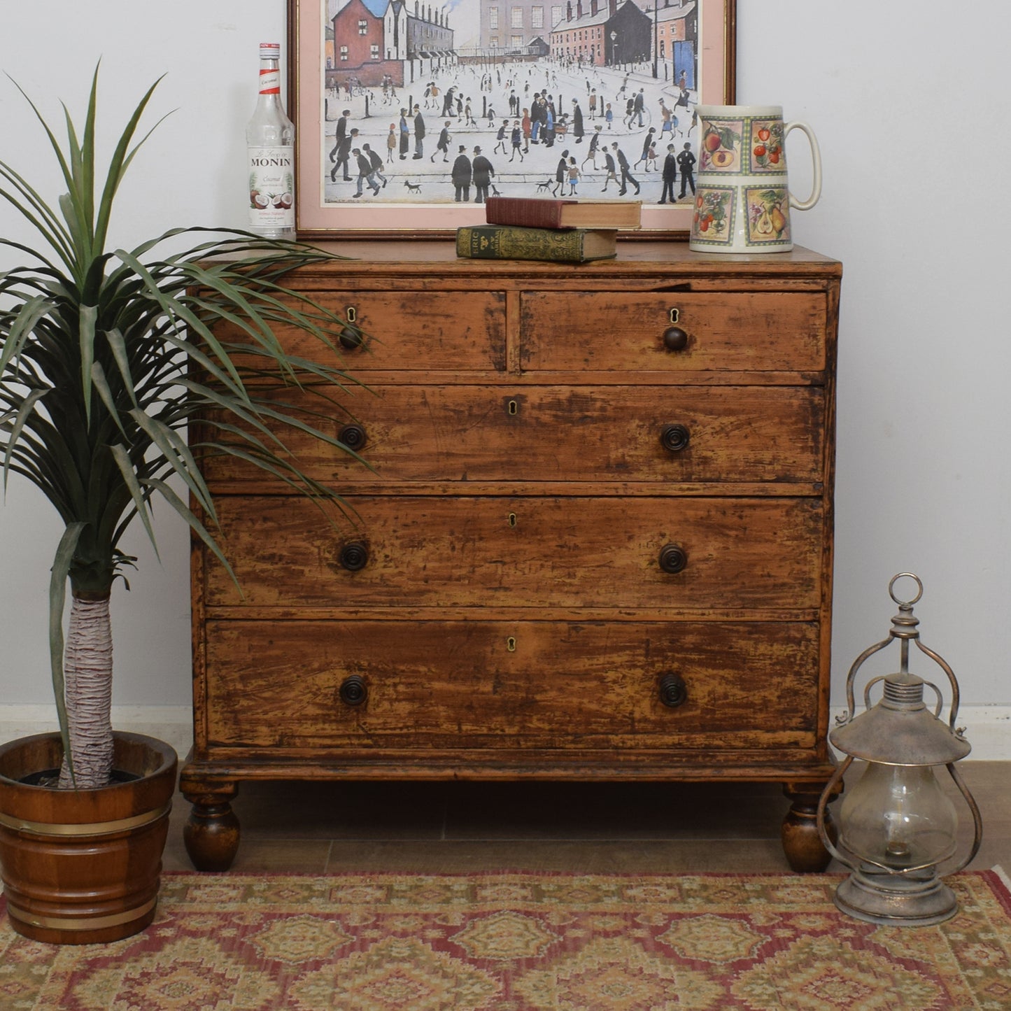 Antique Pine Chest of Drawers