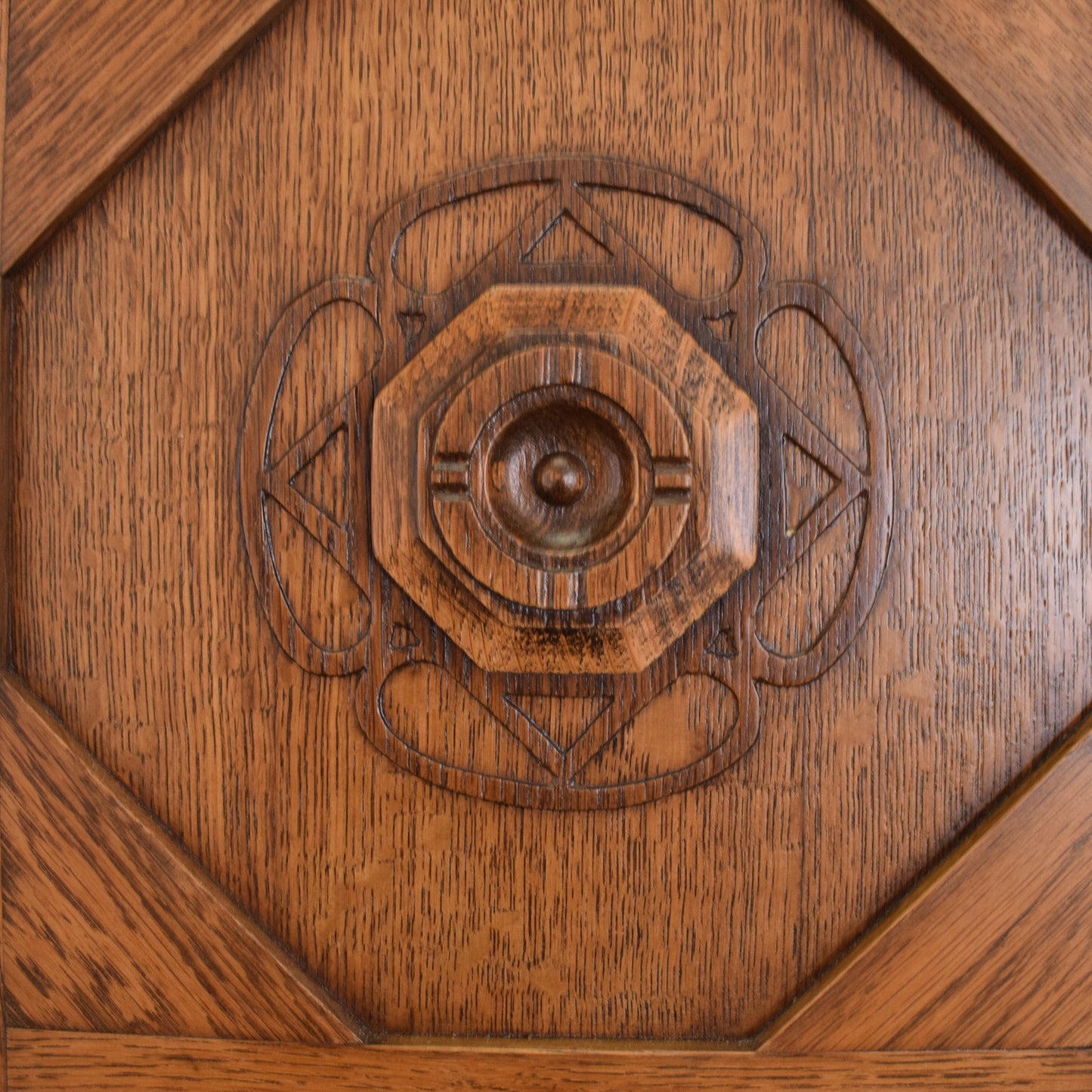 Oak Mirrored Hallrobe