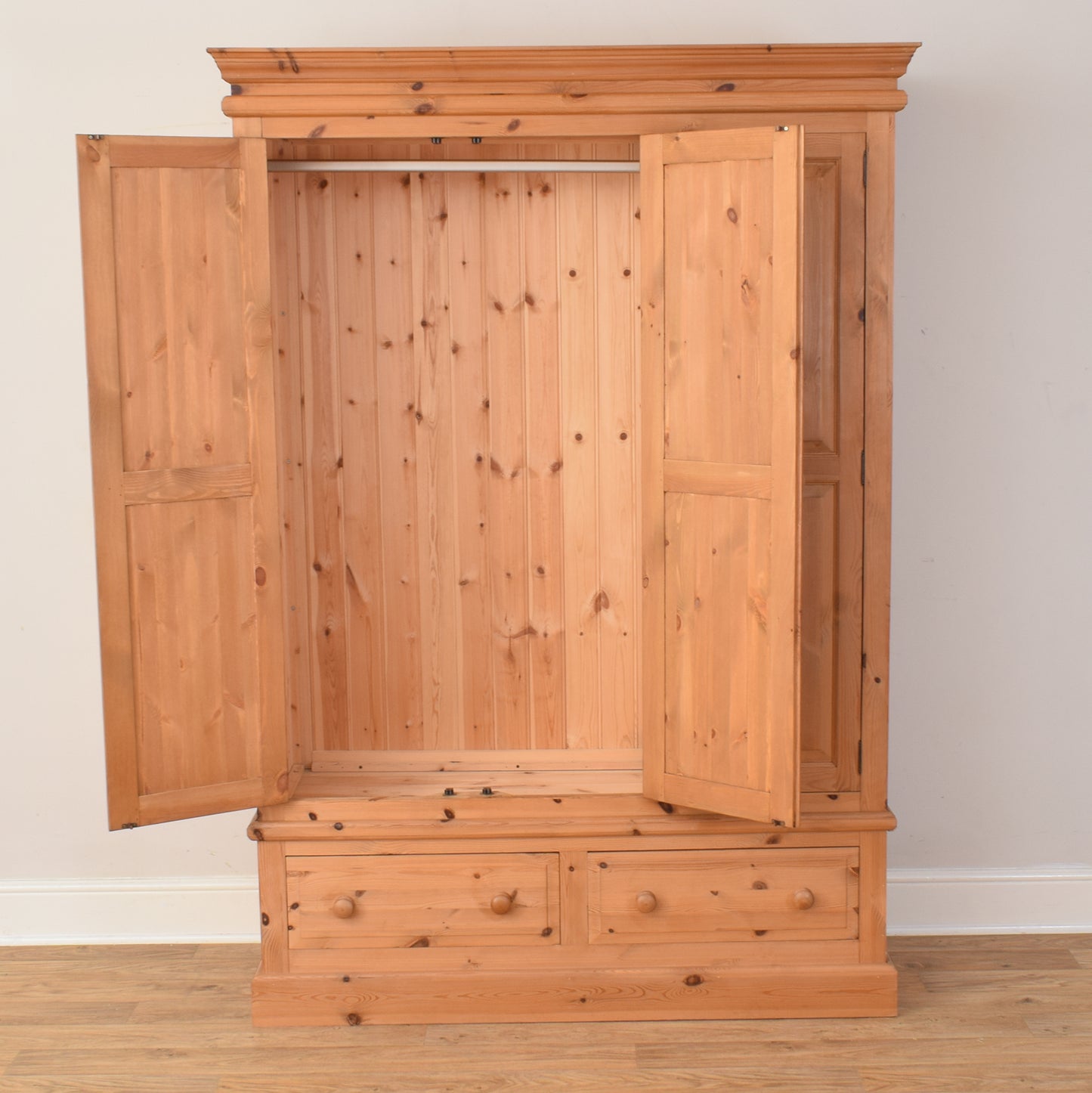 Pine Three Door Wardrobe