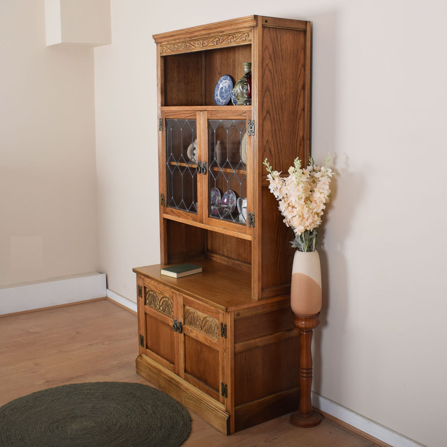 Old Charm Glazed Display Cabinet