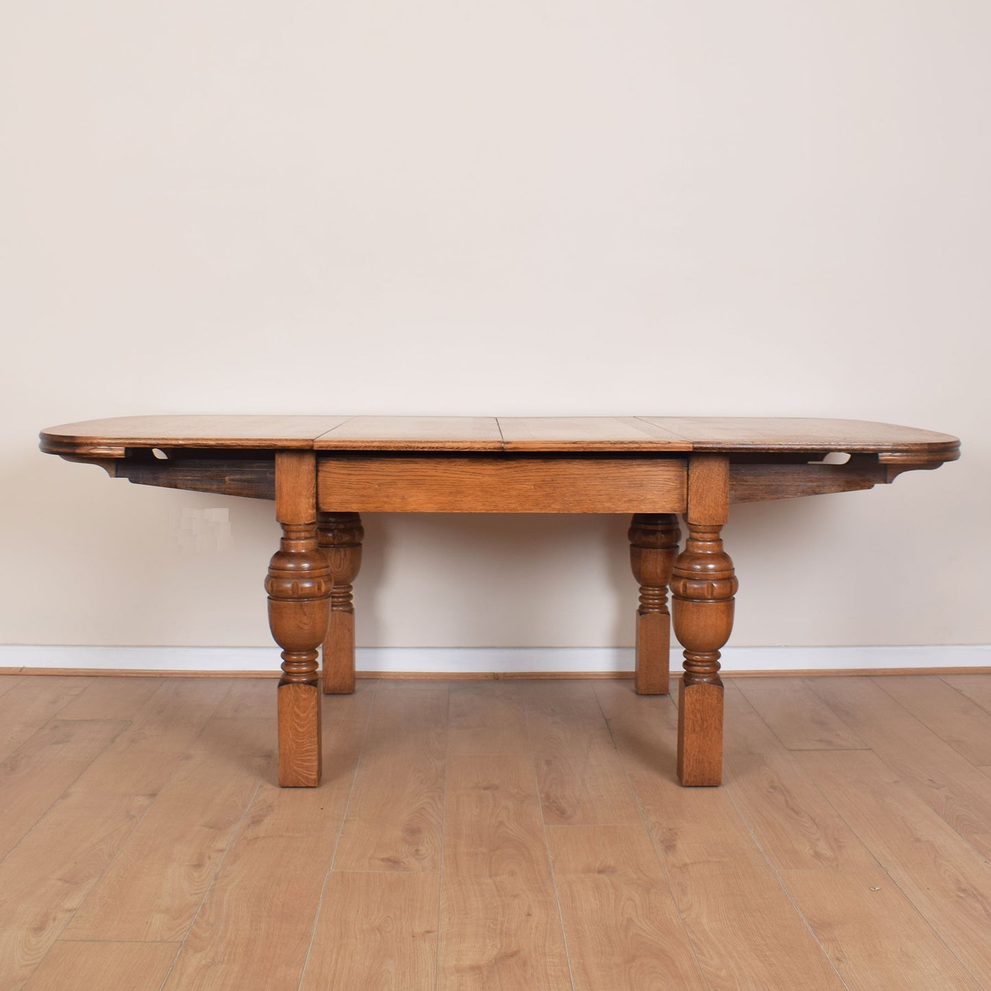 Oak Extending Dining Table with Four Chairs