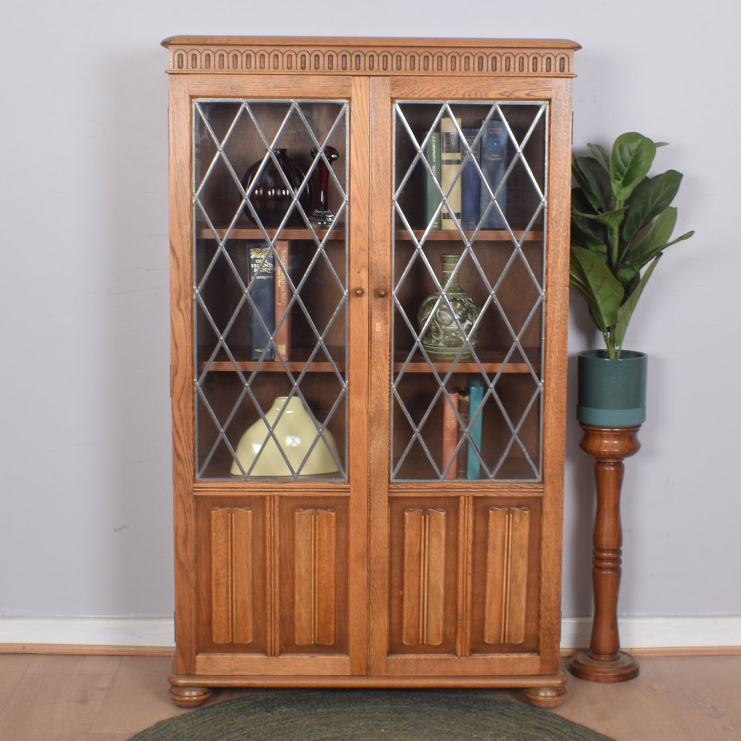 Glazed Bookcase Cabinet