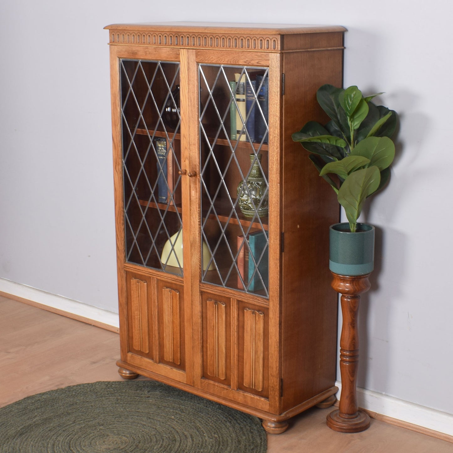 Glazed Bookcase Cabinet